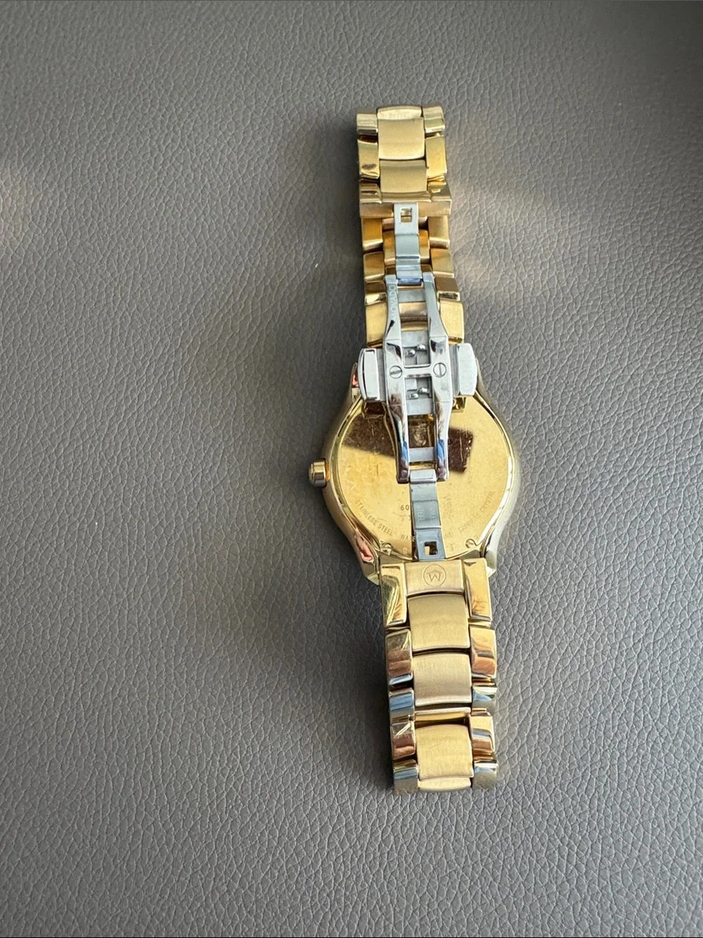 Movado Bellina Gold-Tone Women's Bracelet Watch with Mother of pearl Dial